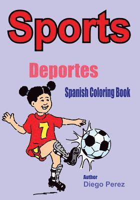 bokomslag Spanish Coloring Book: Sports