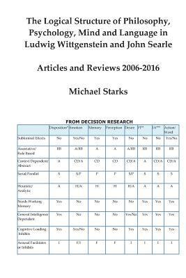 bokomslag The Logical Structure of Philosophy, Psychology, Mind and Language in Ludwig Wittgenstein and John Searle: Articles and Reviews 2006-2016