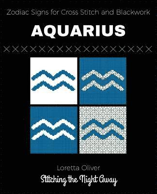 Zodiac Signs for Cross Stitching and Blackwork: Aquarius 1