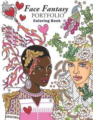 bokomslag Face Fantasy Portfolio Coloring Book: Coloring Book