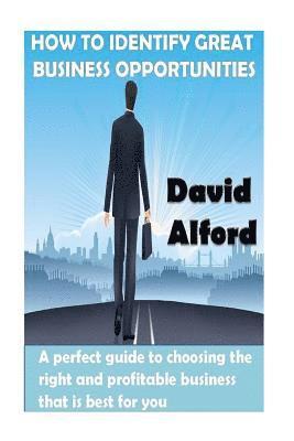 David Alford - How To Identify Great Business Opportunities: A perfect guide to choosing the right and profitable business that is best for you, Häftad