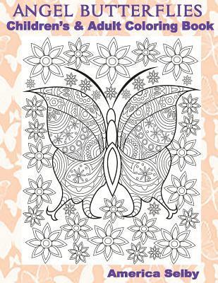 bokomslag ANGEL BUTTERFLIES, Children's and Adult Coloring Book: ANGEL BUTTERFLIES, Children's and Adult Coloring Book