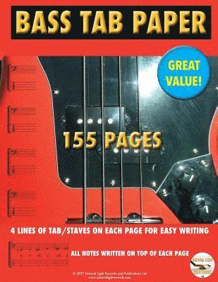 Bass TAB Paper: Best TAB Easy Write 1