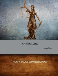 bokomslag Ancient Law: Large Print