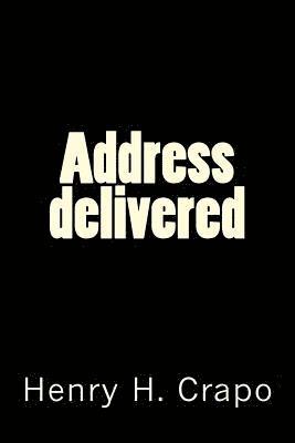 Address delivered 1