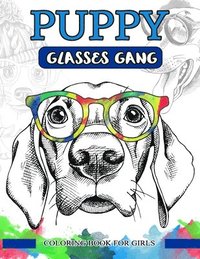 bokomslag Puppy Glasses Gang Coloring Book For Adults: Pug Puppy and the gang with glasses