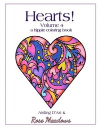 bokomslag Hearts! Volume 4 - A Hippie Coloring Book