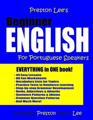 bokomslag Preston Lee's Beginner English For Portuguese Speakers