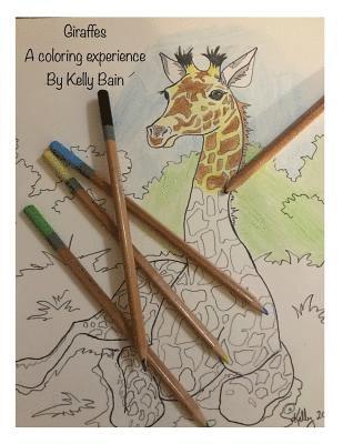 Giraffes by Kelly Bain: a coloring experience 1