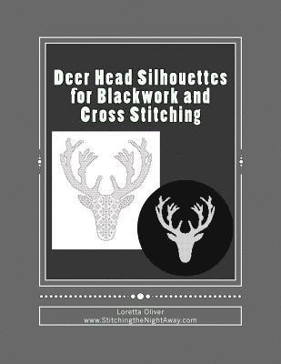 Deer Head Silhouettes for Blackwork and Cross Stitching 1