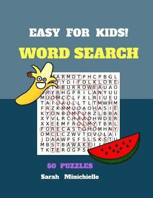 bokomslag Easy For Kids Word Search 50 Puzzles: Word Search Books 50 Puzzles Large Print