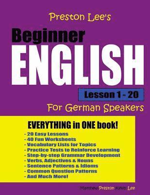 Preston Lee's Beginner English Lesson 1 - 20 For German Speakers 1