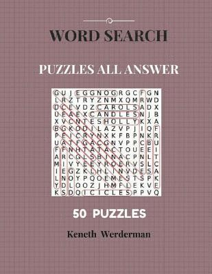 bokomslag Word Search Puzzles All Answer 50 Puzzles: Large Print Books For Adult Fun Game