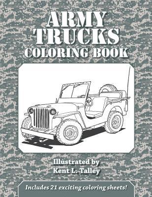 bokomslag Army Trucks Coloring Book