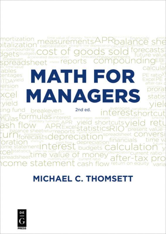 Michael C. Thomsett - Math for Managers, Häftad