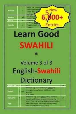 Learn Good Swahili: Volume 3 of 3: English-Swahili Dictionary with built-in mini-Thesaurus 1