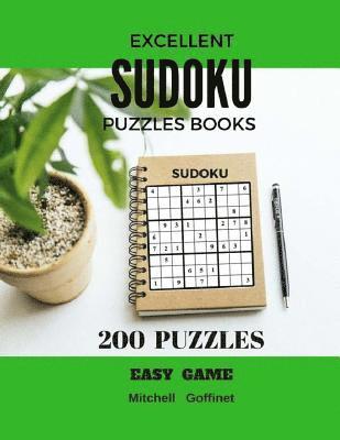 bokomslag Excellent Sudoku Puzzles Books 200 Puzzles Easy Game: Large Print (Easy)