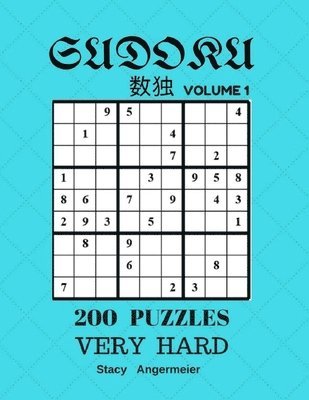 bokomslag Sudoku 200 Puzzles Volume 1 Very Hard: 200 Sudoku Puzzles (Very Hard Level)