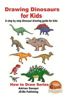 Drawing Dinosaurs for Kids - A step by step dinosaur drawing guide for kids 1