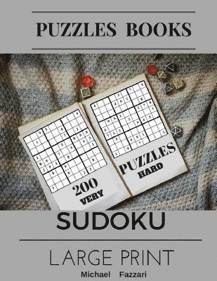 bokomslag Puzzles Books 200 Puzzles Sudoku Large Print: (Very Hard) 200 Puzzles