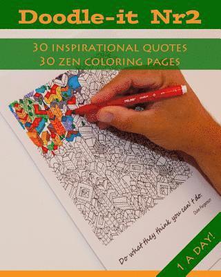 bokomslag Doodle-it Nr.2: Coloring for grownups with inspirational quotes