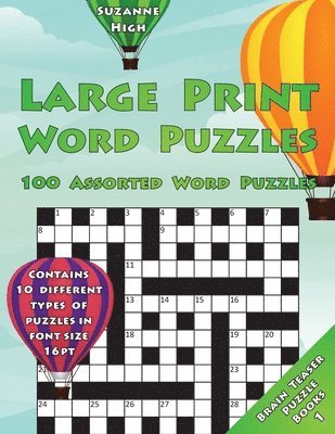 bokomslag Large Print Word Puzzles