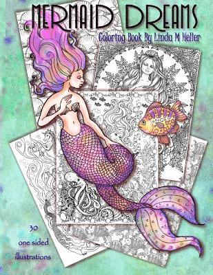 bokomslag Mermaid Dreams: Coloring book by Linda M Heller