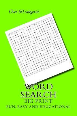 Word Search: Big Easy to Read 1