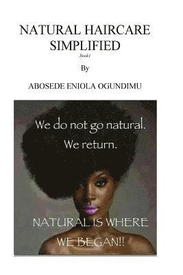 bokomslag Natural hair care simplified