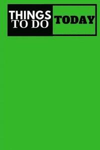 bokomslag Things To Do Today - (Green) Task List: (6x9) To-Do List, 60 Pages, Smooth Matte Cover