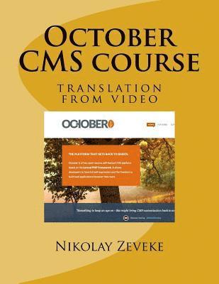 bokomslag October CMS Course: Translation from Video