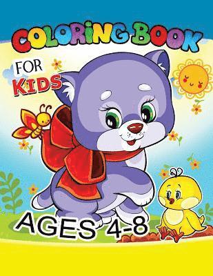 Coloring Book for Kids Ages 4-8: Cute dog, horse, lion, sheep, turtle and more.. for Kids, Girls Ages 8-12,4-8 1