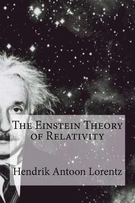 bokomslag The Einstein Theory of Relativity