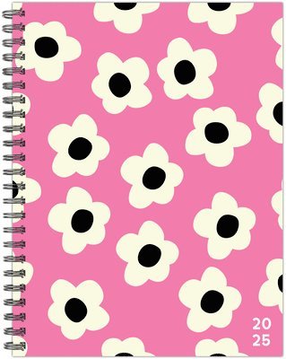 bokomslag Pink Flowers 2025 6.5 X 8.5 Softcover Weekly Planner