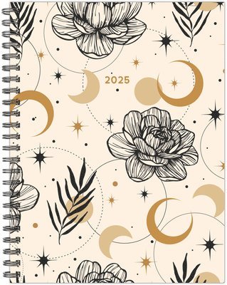 Moon and Flora 2025 6.5 X 8.5 Softcover Weekly Planner 1