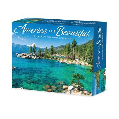 America the Beautiful 2026 5.4 X 6.2 Box Calendar