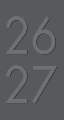 Charcoal 2-Year 2026-27 3.5 X 6.5 Monthly Pocket Planner