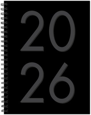 Willow Creek Press - Black 2026 6.5 X 8.5 Weekly Monthly Softcover Planner, Häftad