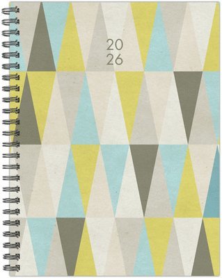 Willow Creek Press - Geometric Gray 2026 6.5 X 8.5 Weekly Monthly Softcover Planner, Häftad