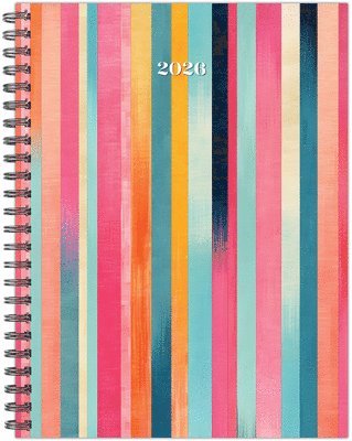 Willow Creek Press - Happy Stripe 2026 6.5 X 8.5 Weekly Monthly Softcover Planner, Häftad