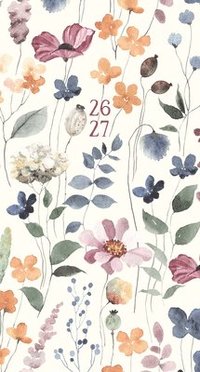 bokomslag Feminine Floral 2-Year 2026-27 3.5 X 6.5 Monthly Pocket Planner