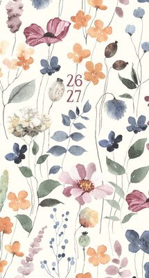 bokomslag Feminine Floral 2-Year 2026-27 3.5 X 6.5 Monthly Pocket Planner