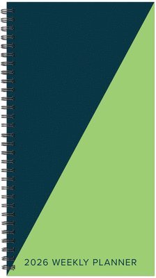 bokomslag Navy Lime Duotone 2026 3.5 X 6.5 Softcover Weekly Spiral
