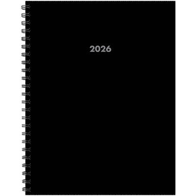 Willow Creek Press - Basic Black 2026 8.5 X 11 Weekly Monthly Softcover Planner, Häftad