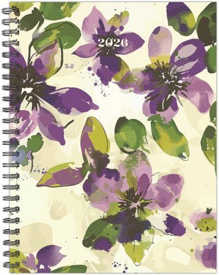 Watercolor Floral 2026 6.5 X 8.5 Weekly Monthly Softcover Planner