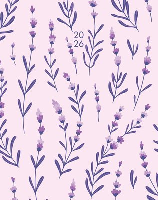 Modern Floral 2026 7.5 X 9.5 Booklet Monthly Planner