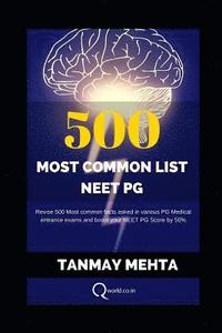 bokomslag 500 Most Common List for Neet-Pg