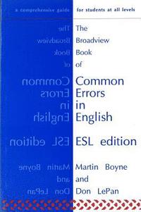 bokomslag The Broadview Book of Common Errors in English  ESL Edition