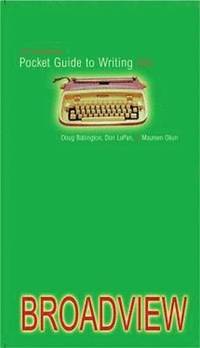 bokomslag The Broadview Pocket Guide to Writing - Third Edition