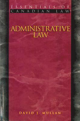 David Mullan - Administrative Law, Häftad